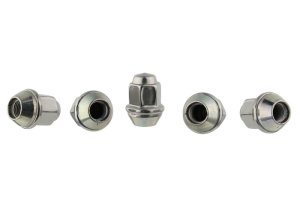 Ford Mustang Lug Nut Kit - Ford Racing - Steel Lug Nut w/Polished Stainless Steel Cap, Conical Seat - 60 Degree, 13/16 in. Hex - `64-`14